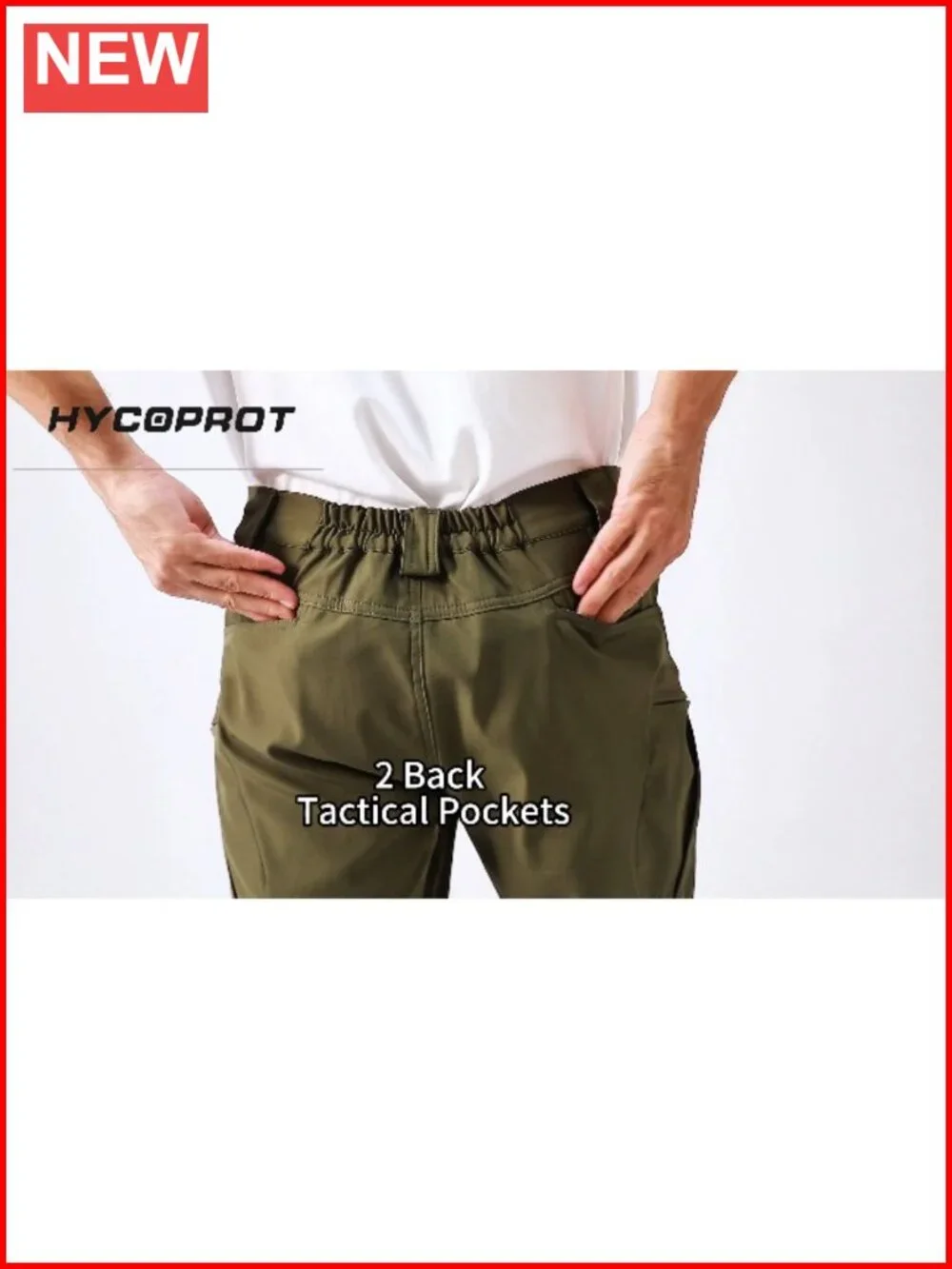 Men's Cargo Hiking Pants Tactical Work Utility Trousers 10 Pockets